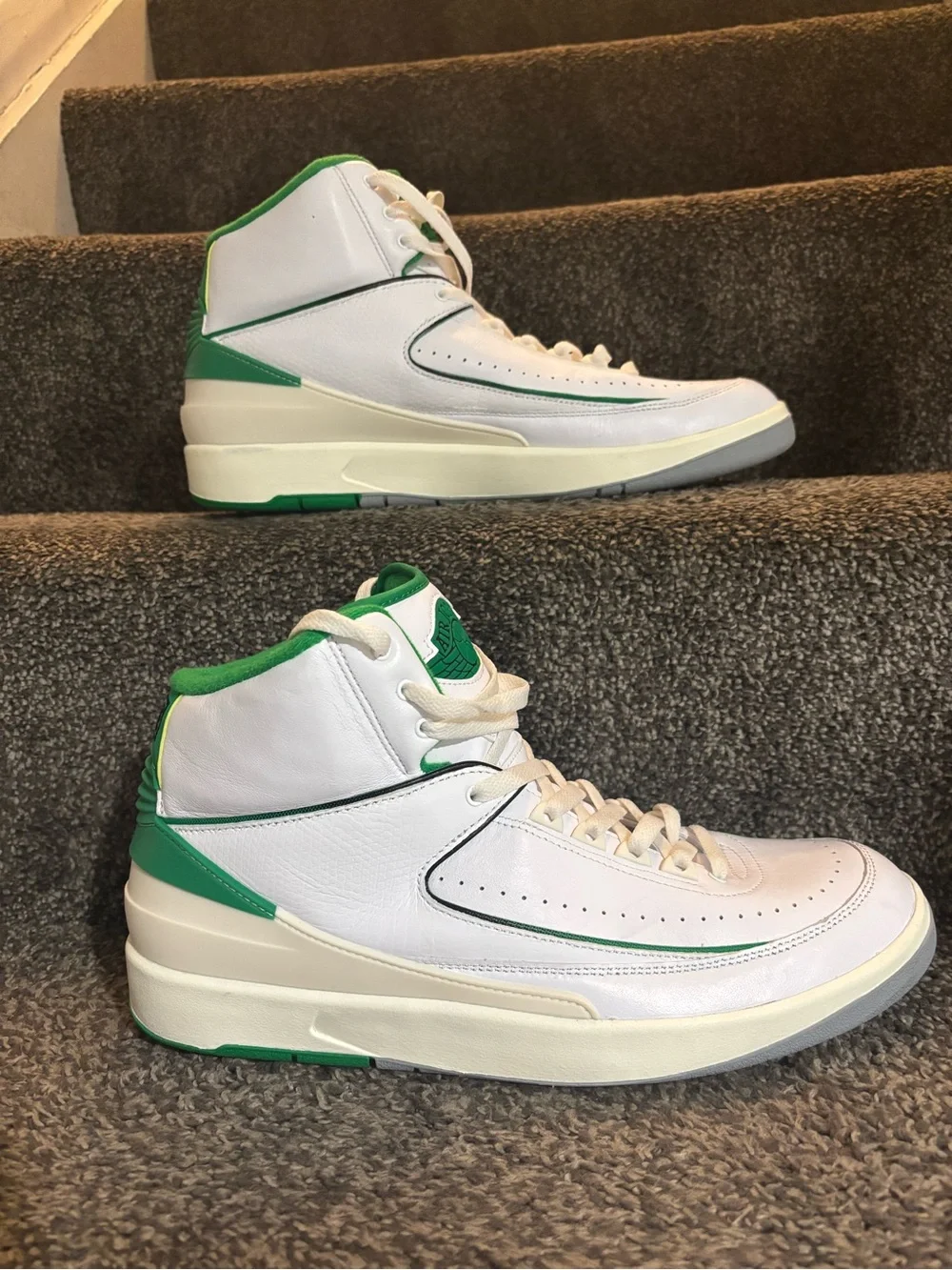 Nike Air Jordan 2 Retro Lucky Green Men Size 13 excellent condition authentic